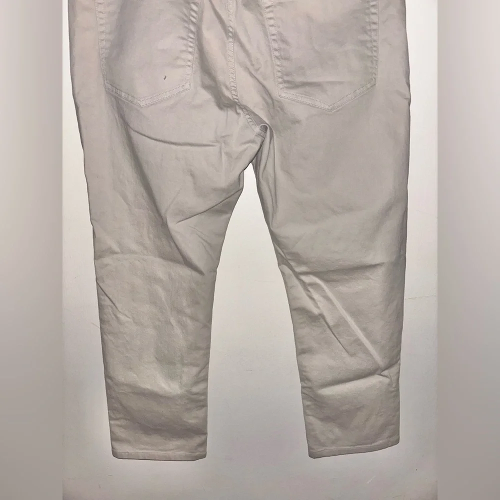 NWT J.Crew Factory Straight-fit garment-dyed five-pocket pant in Stone 35 x 30
